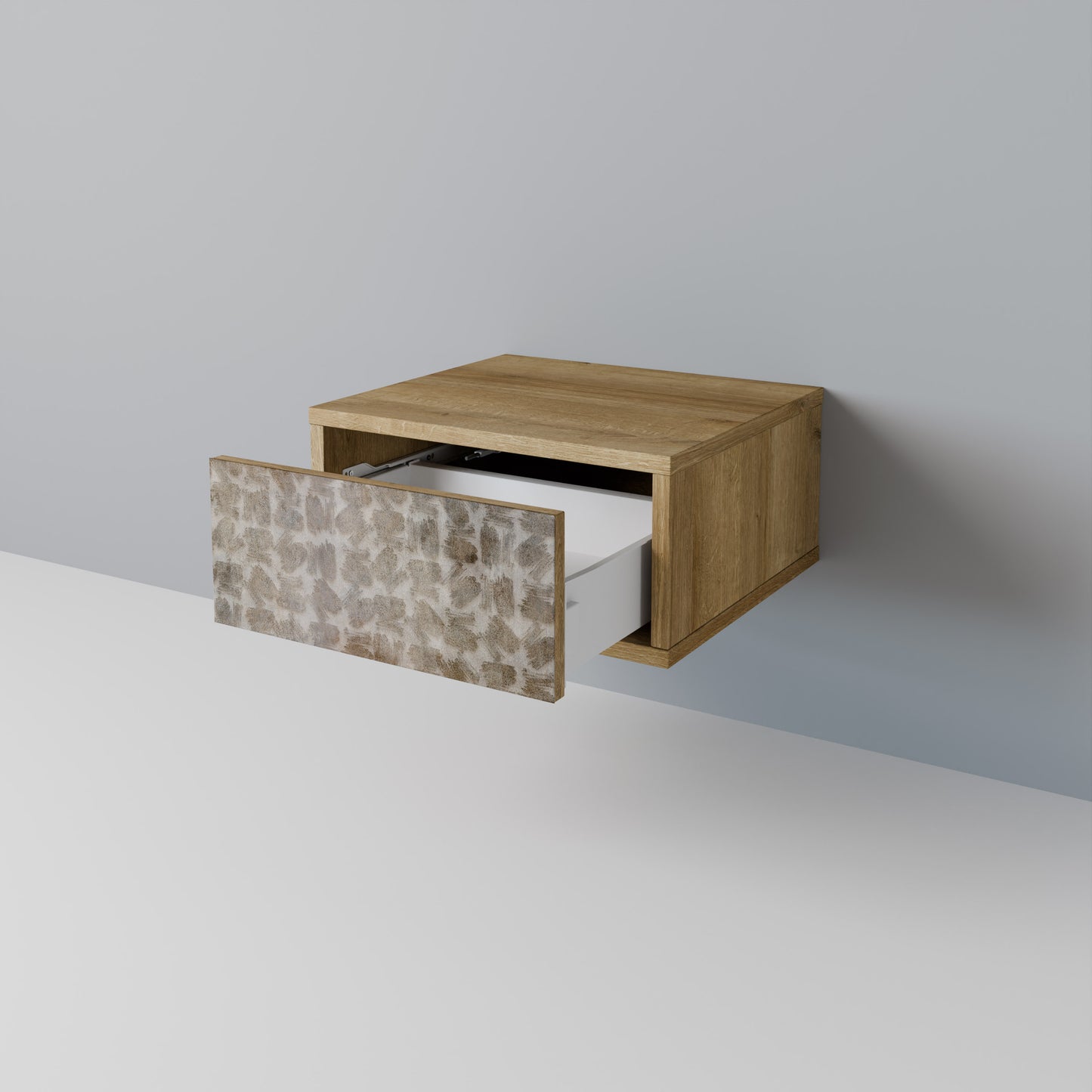 NÅGOT SUDIGT Nattduksbord i Oak Effect