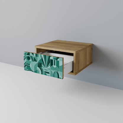 HARMONIC GRID Nightstand in Oak Effect