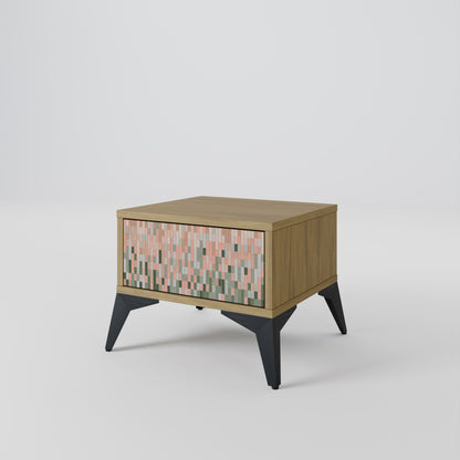 BYGGER FRAMTIDEN Nattduksbord i Oak Effect