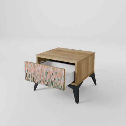 BYGGER FRAMTIDEN Nattduksbord i Oak Effect