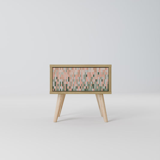 BYGGER FRAMTIDEN Nattduksbord i Oak Effect