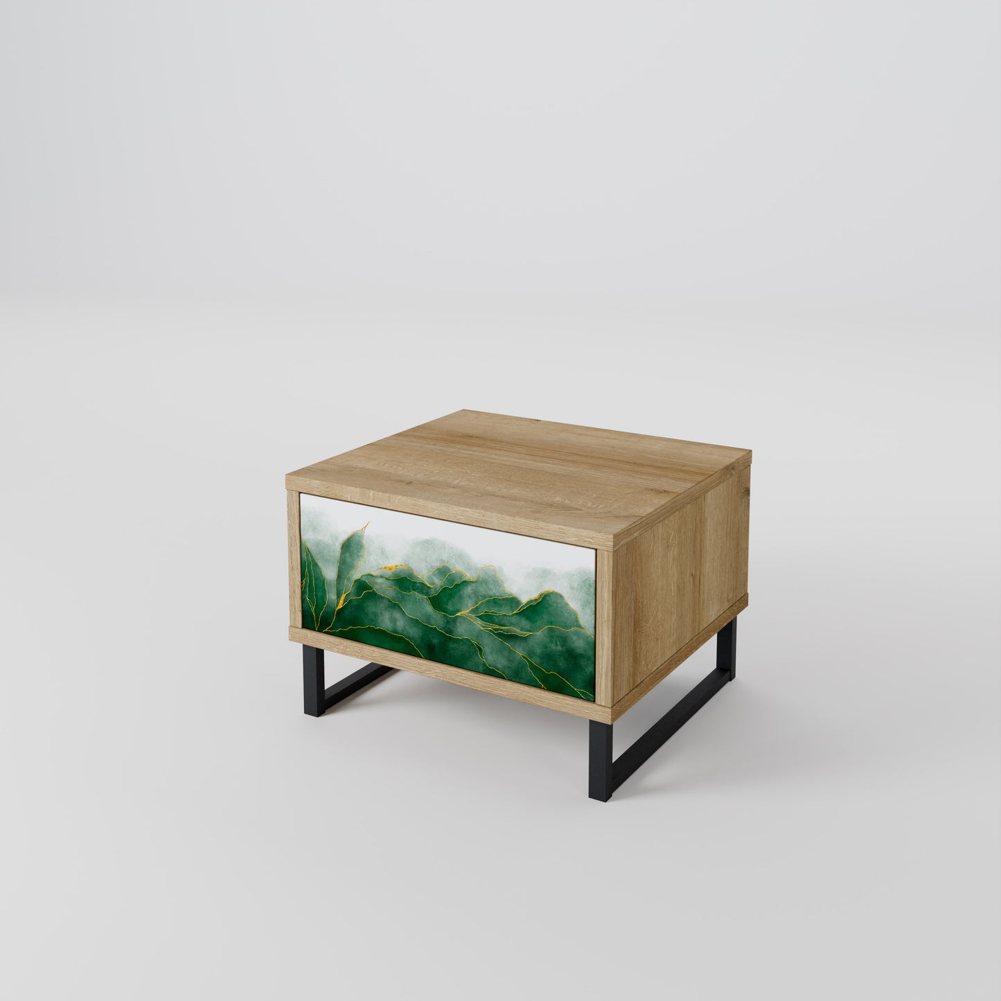 EXPENSIVE NATURE Nightstand in Oak Effect