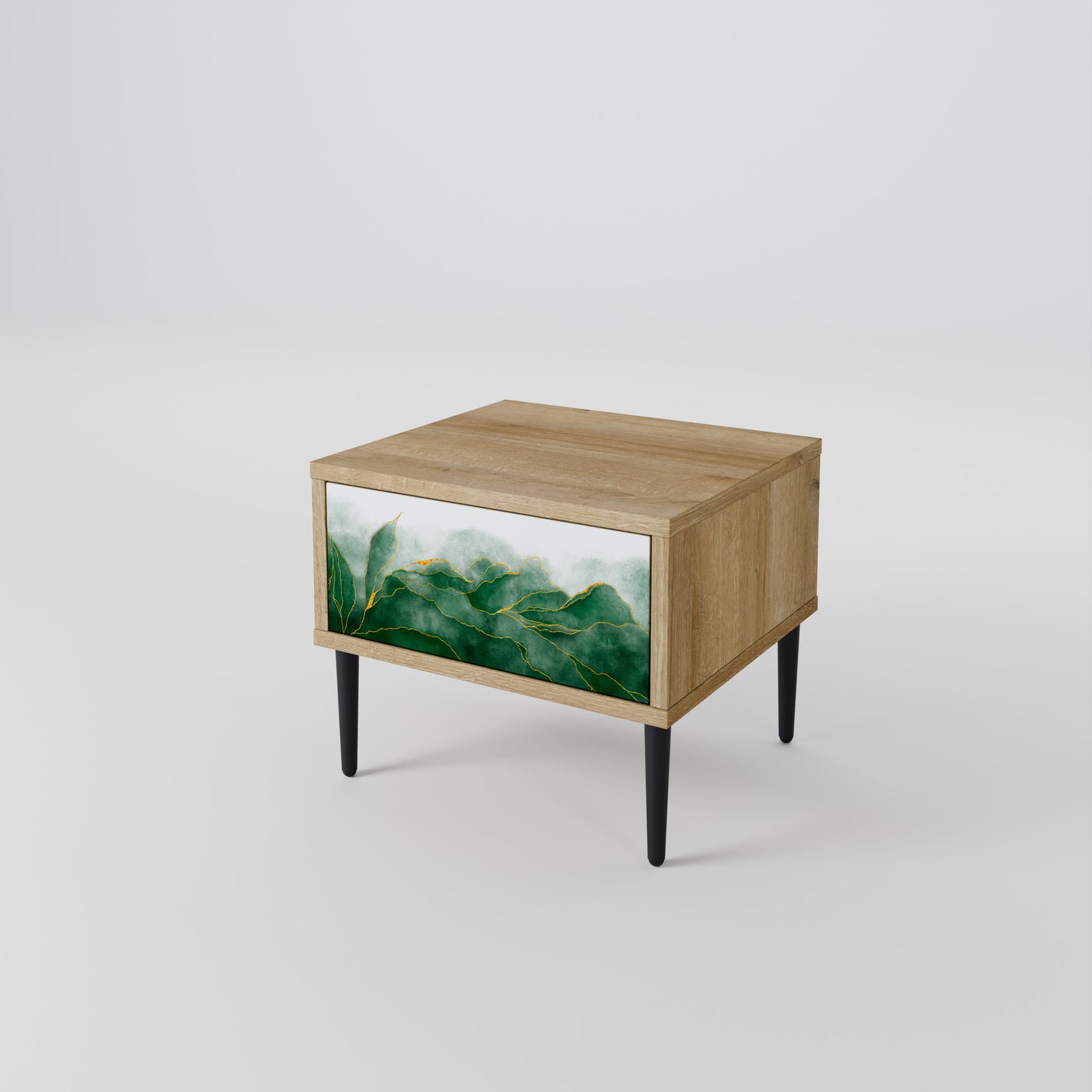 EXPENSIVE NATURE Nightstand in Oak Effect