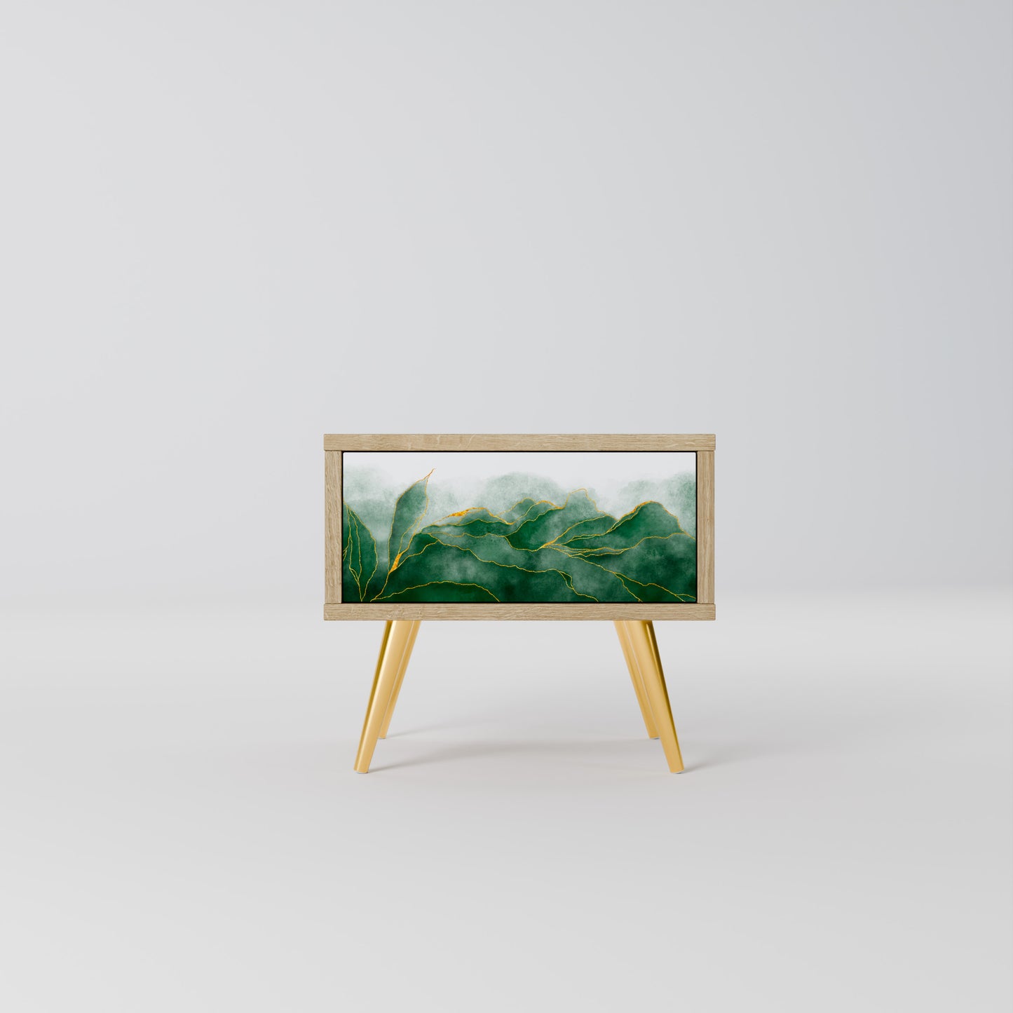 EXPENSIVE NATURE Nightstand in Oak Effect