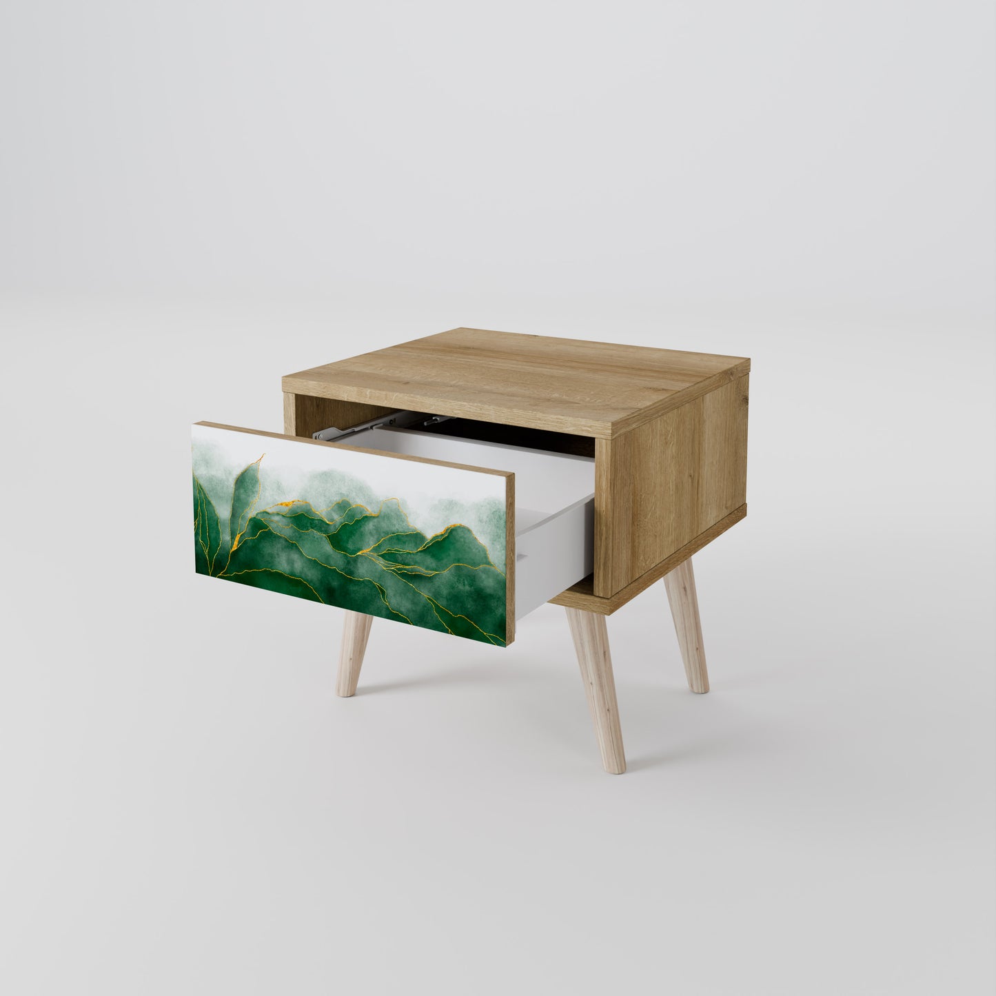 EXPENSIVE NATURE Nightstand in Oak Effect