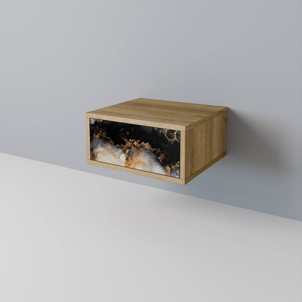 MARBLE OF MORGEN Nattduksbord i Oak Effect