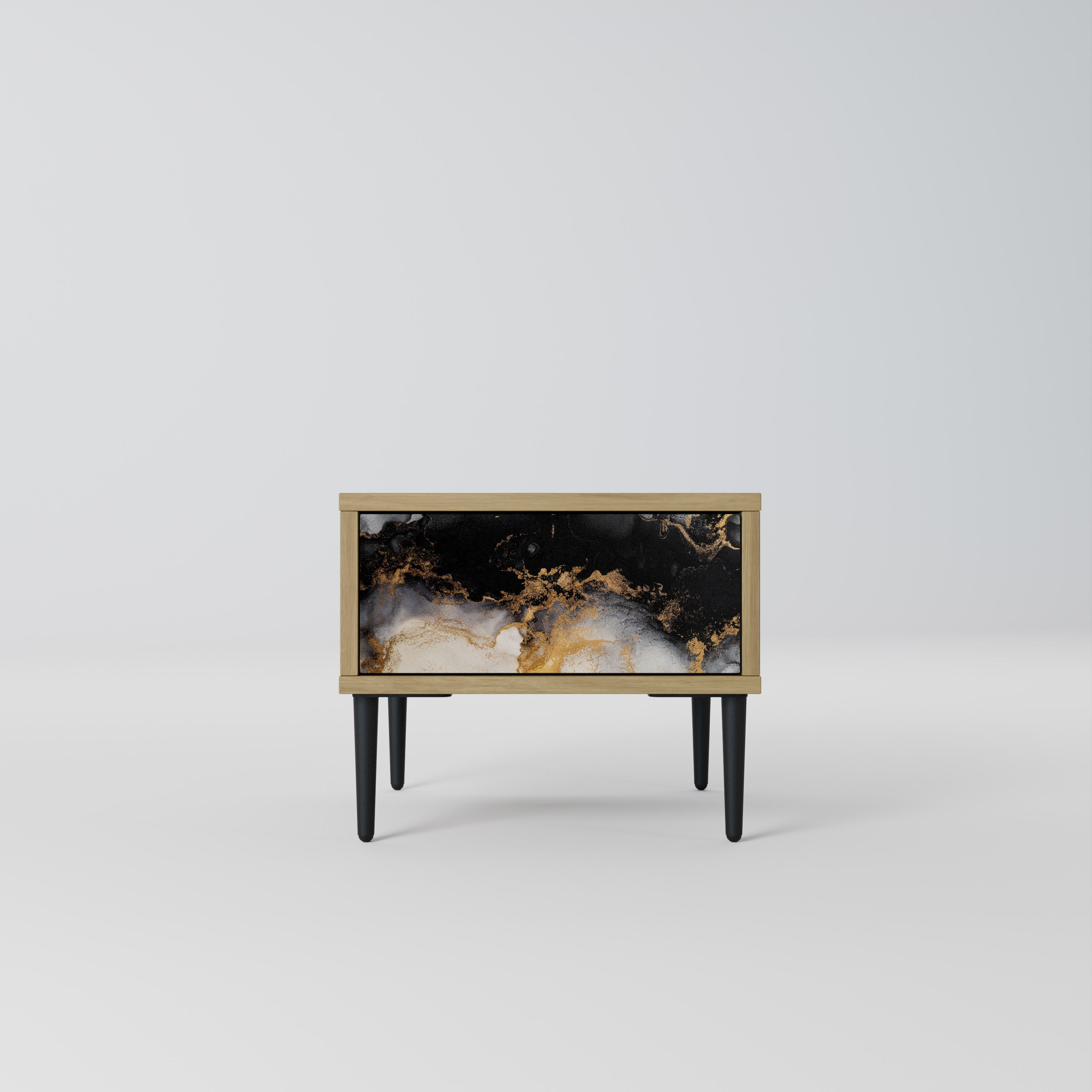 MARBLE OF MORGEN Nattduksbord i Oak Effect