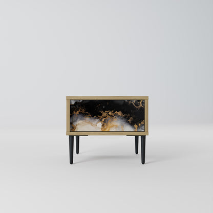 MARBLE OF MORGEN Nattduksbord i Oak Effect