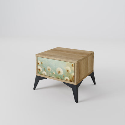 DREAMY MEADOW Nightstand in Oak Effect