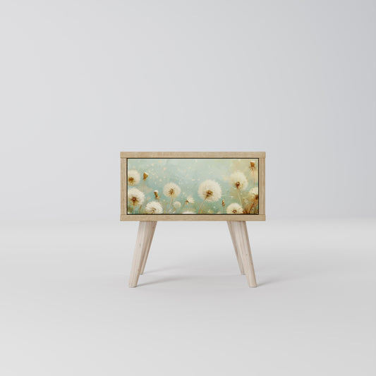 DREAMY MEADOW Nightstand in Oak Effect