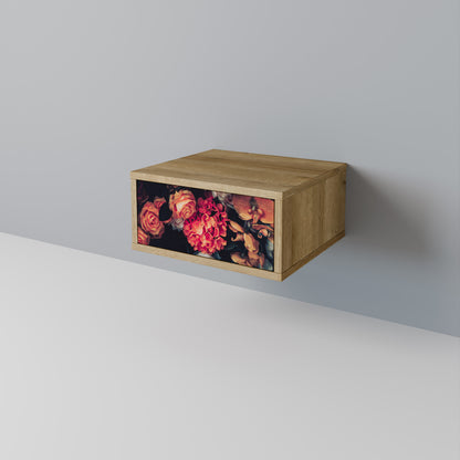 NEVERENDING BLOOM Nightstand in Oak Effect