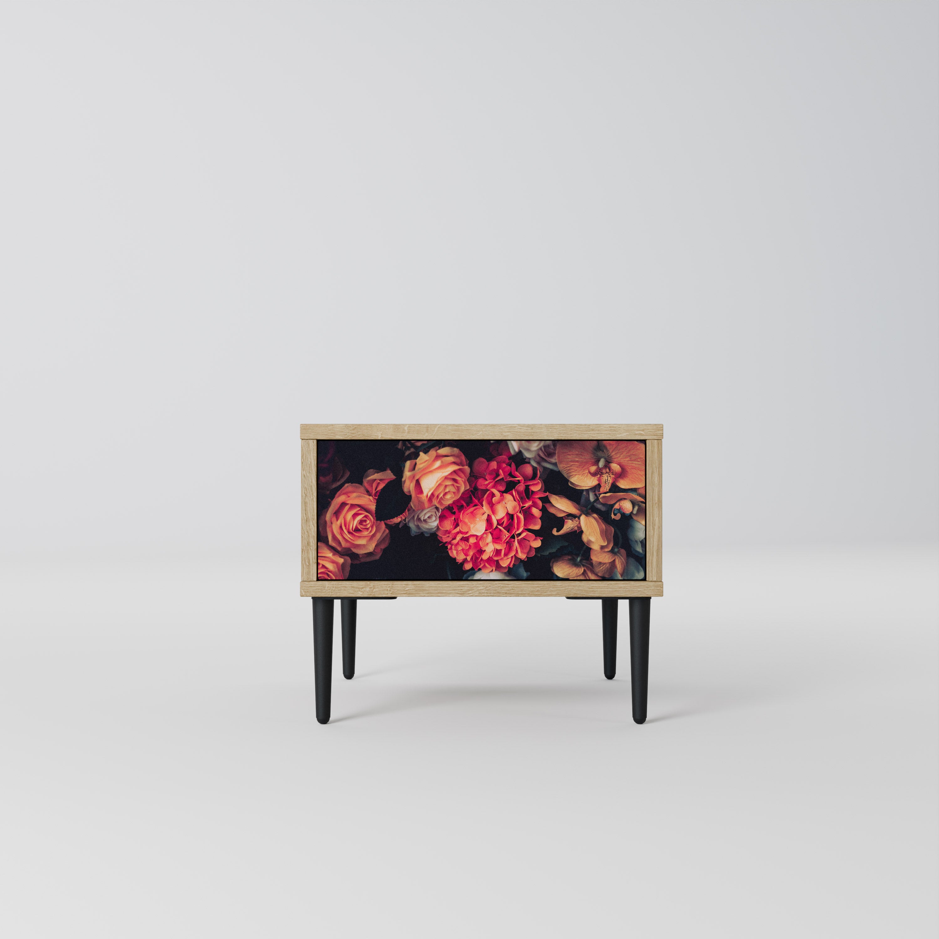 NEVERENDING BLOOM Nattduksbord i Oak Effect