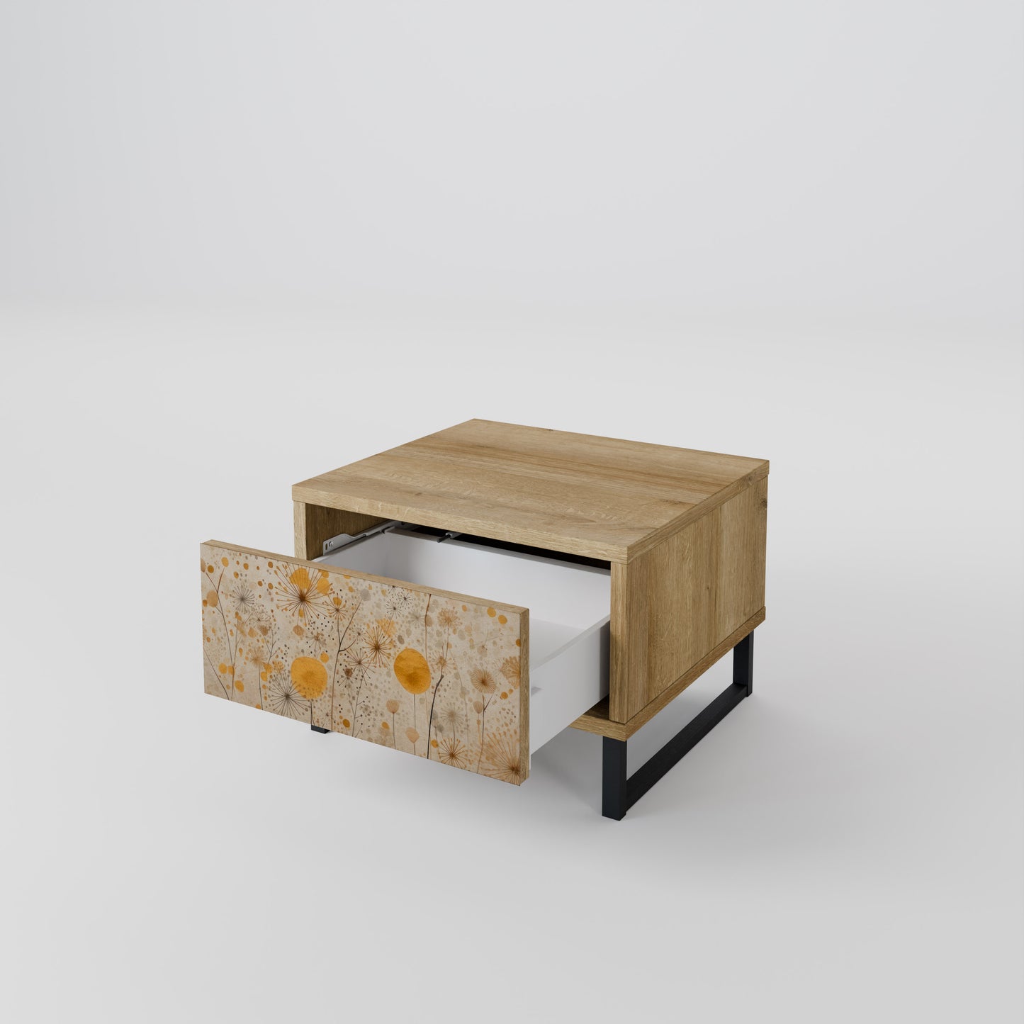 MORNING GLADE Nattduksbord i Oak Effect