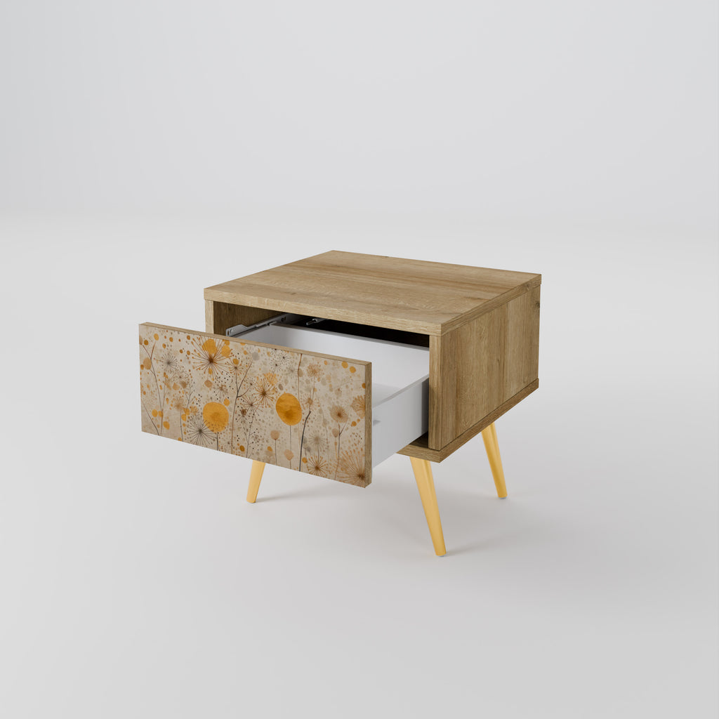 MORNING GLADE Nattduksbord i Oak Effect