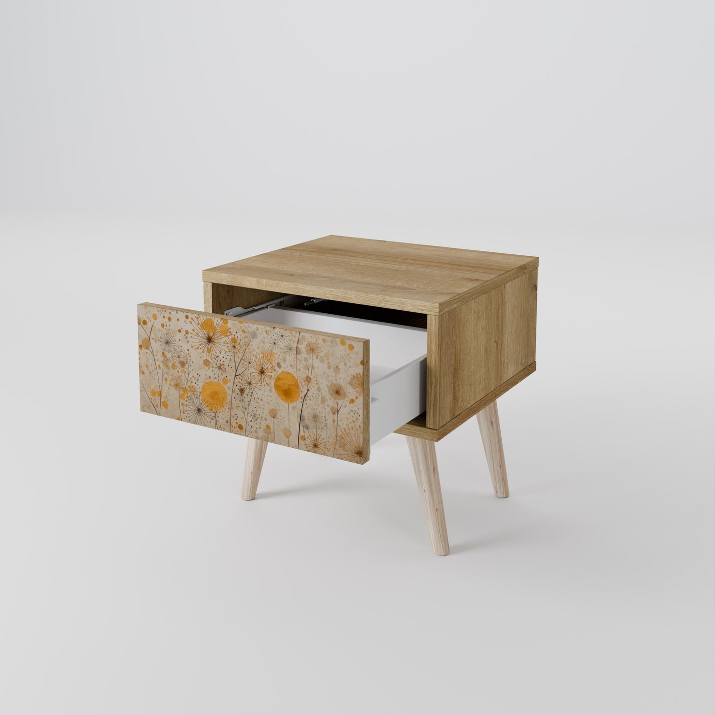 MORNING GLADE Nattduksbord i Oak Effect