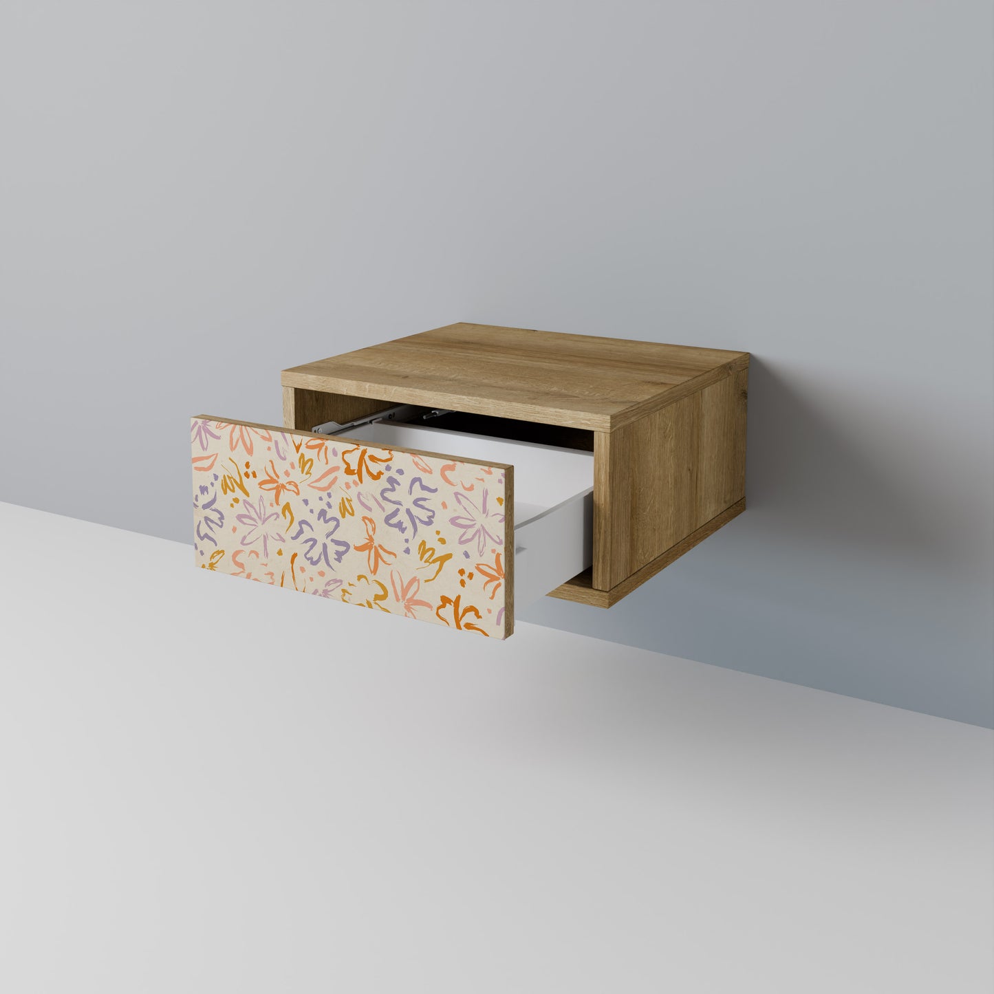 SPRING WHIMSY Nattduksbord i ekeffekt