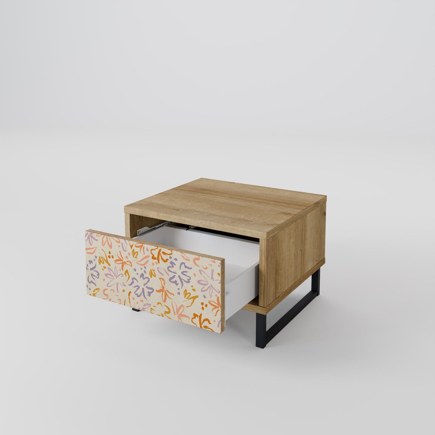 SPRING WHIMSY Nattduksbord i ekeffekt