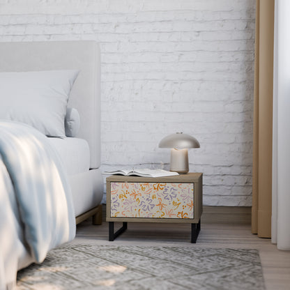 SPRING WHIMSY Nattduksbord i ekeffekt