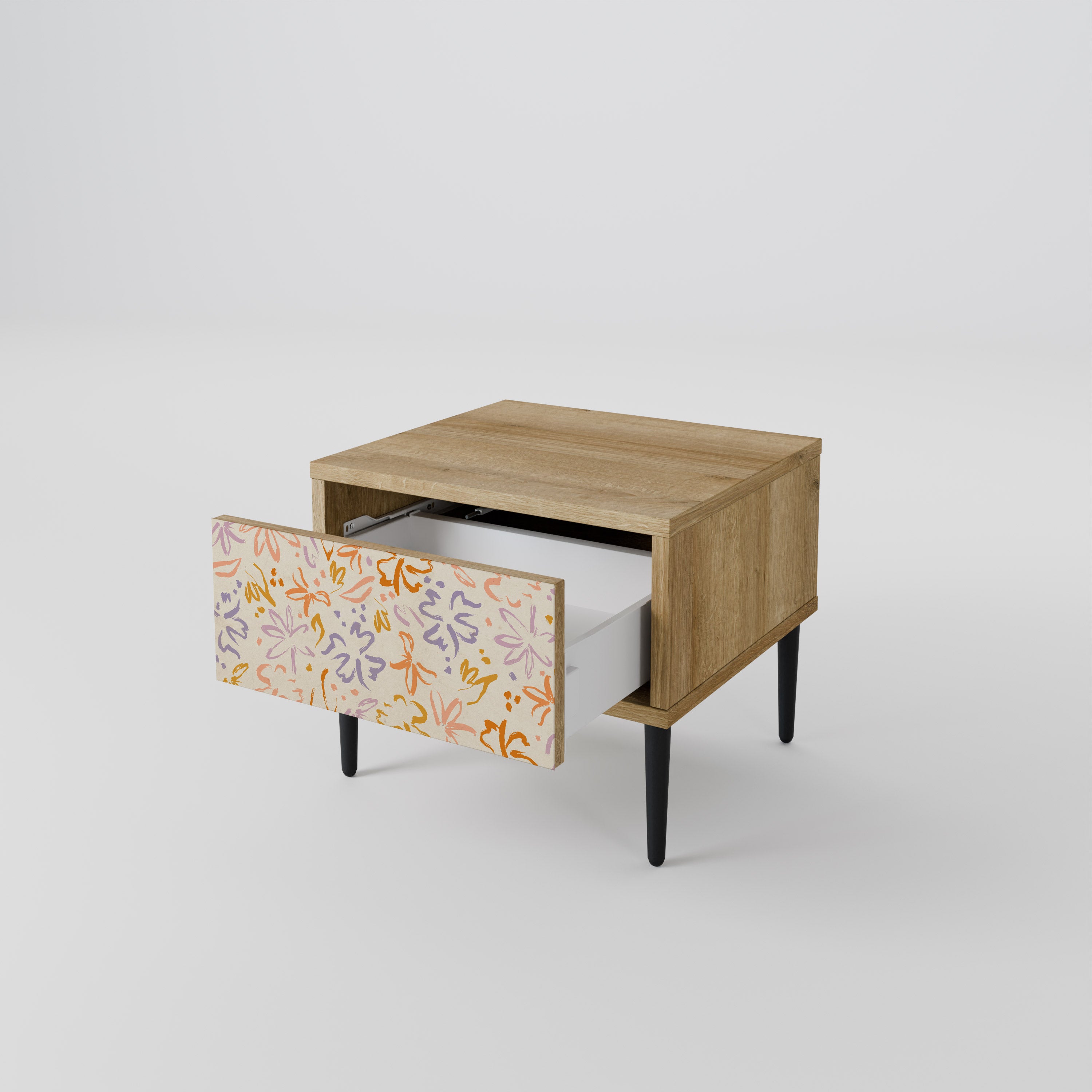 SPRING WHIMSY Nattduksbord i ekeffekt