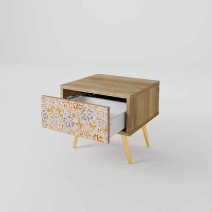SPRING WHIMSY Nattduksbord i ekeffekt
