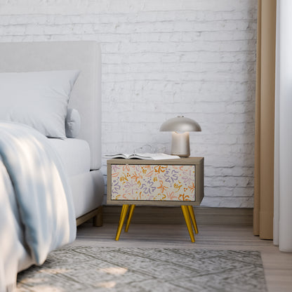 SPRING WHIMSY Nattduksbord i ekeffekt