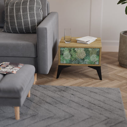 SUCCULENT CLUSTER Nightstand in Oak Effect