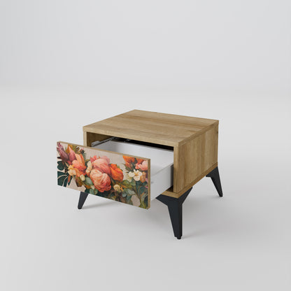 STYLISH BEAUTY Nattduksbord i Oak Effect