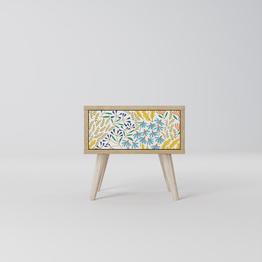 HELLO SPRING Nightstand in Oak Effect