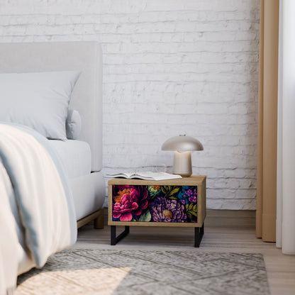 BLOOMING ELEGANCE Nattduksbord i ekeffekt