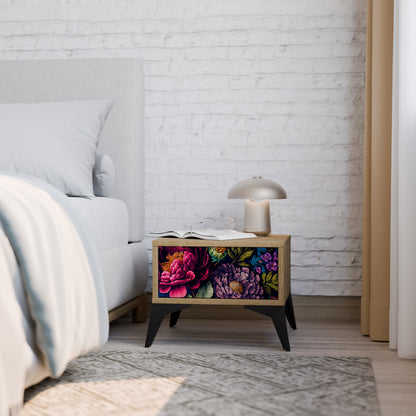 BLOOMING ELEGANCE Nattduksbord i ekeffekt
