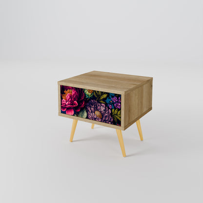 BLOOMING ELEGANCE Nattduksbord i ekeffekt