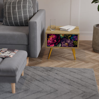 BLOOMING ELEGANCE Nattduksbord i ekeffekt