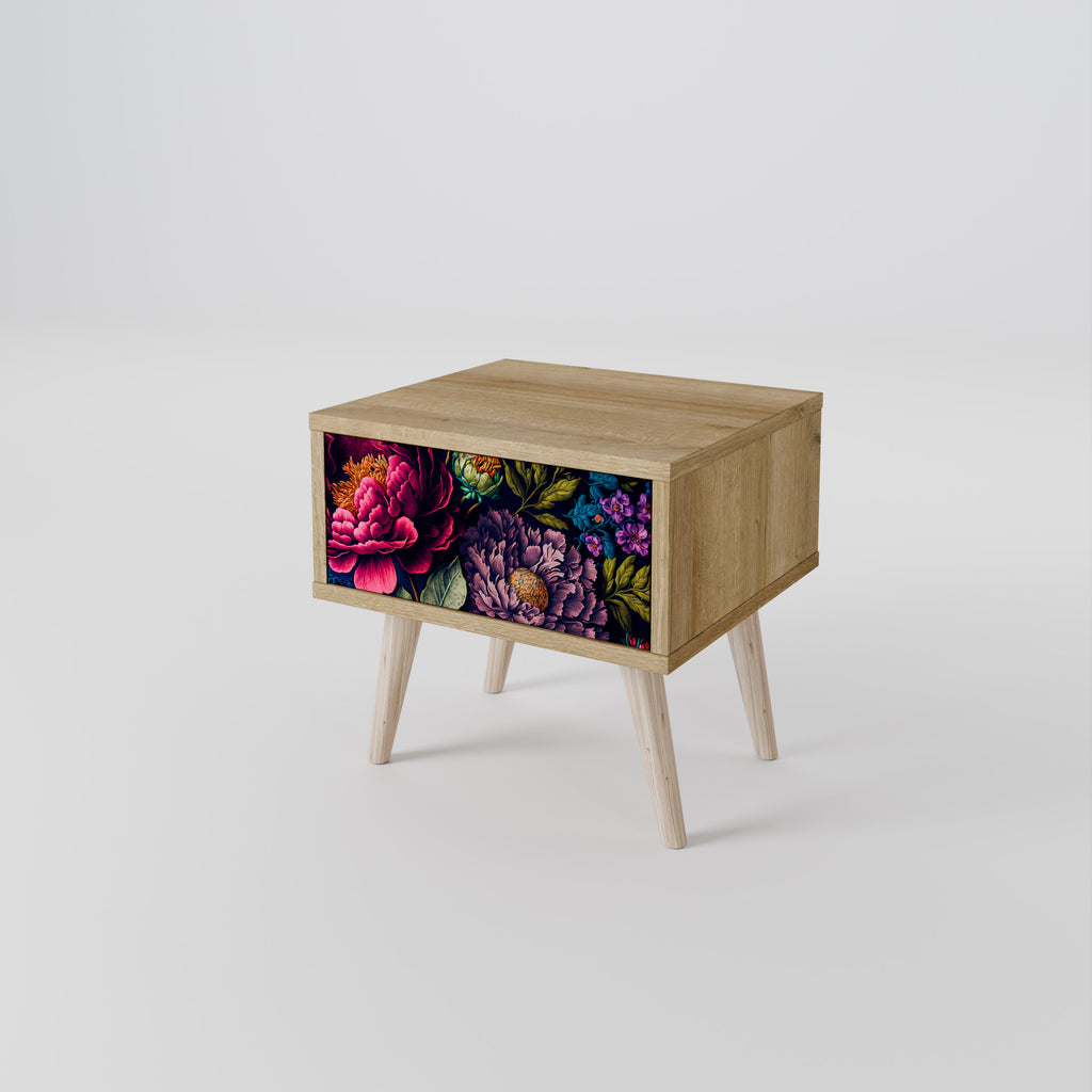 BLOOMING ELEGANCE Nattduksbord i ekeffekt