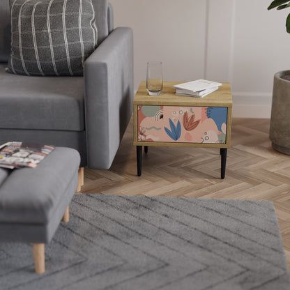 PASTEL DESTINY Nightstand in Oak Effect