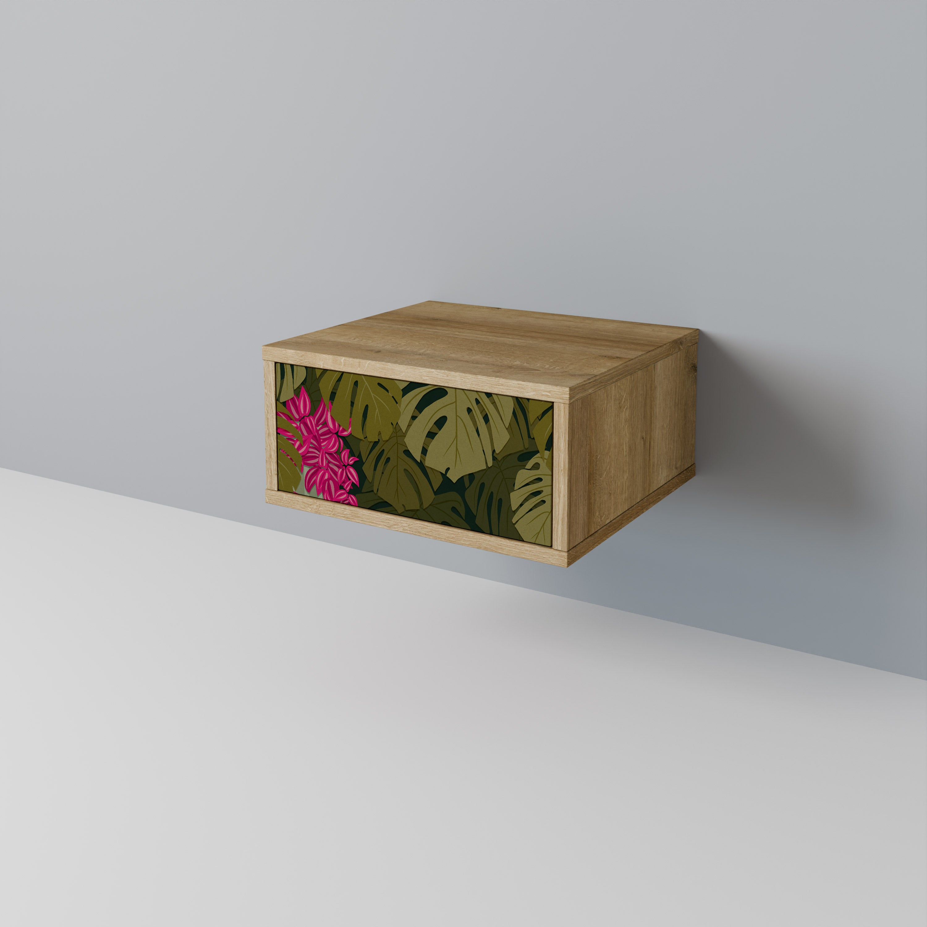 TROPICAL BEAUTY Nattduksbord i ekeffekt