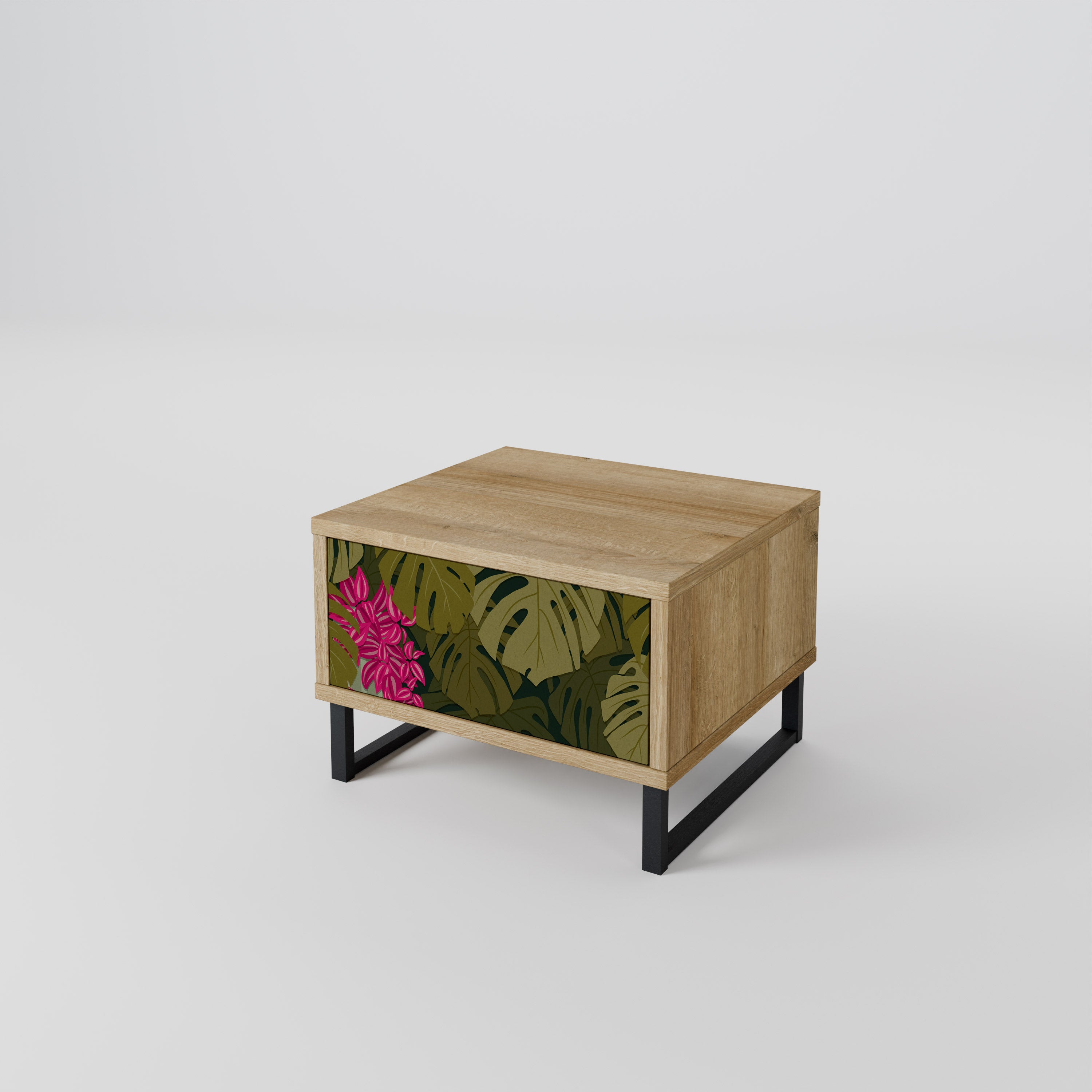 TROPICAL BEAUTY Nattduksbord i ekeffekt