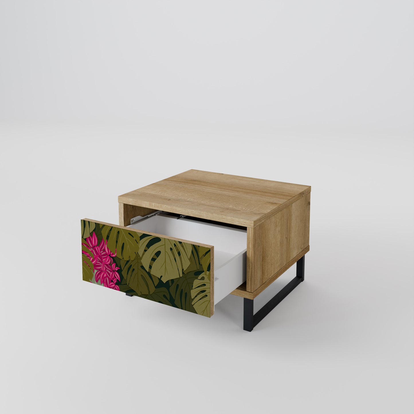TROPICAL BEAUTY Nattduksbord i ekeffekt