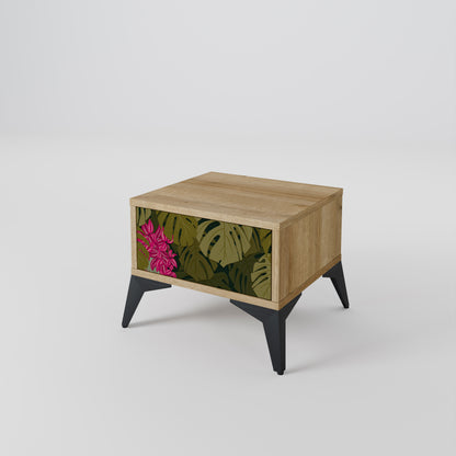 TROPICAL BEAUTY Nattduksbord i ekeffekt