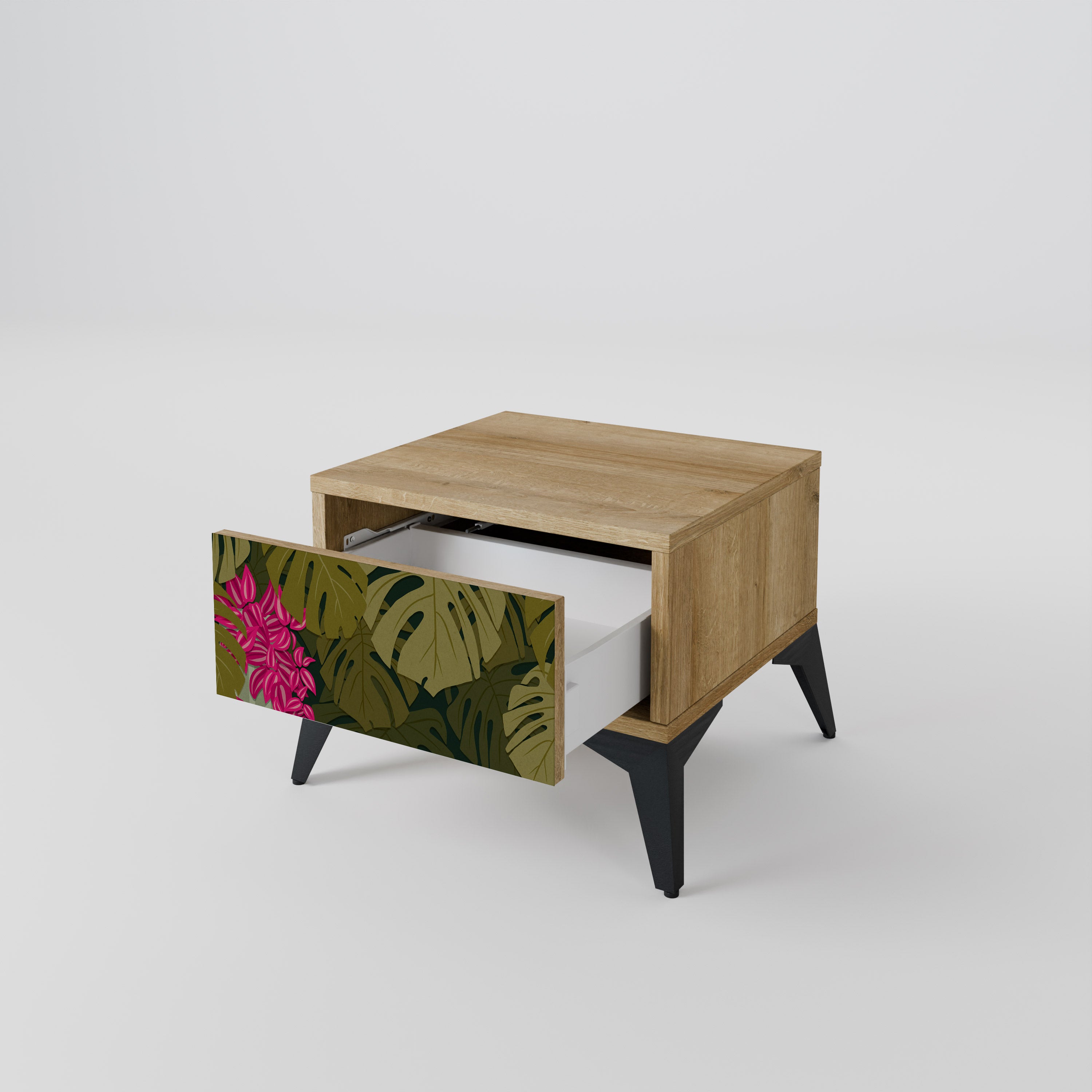TROPICAL BEAUTY Nattduksbord i ekeffekt