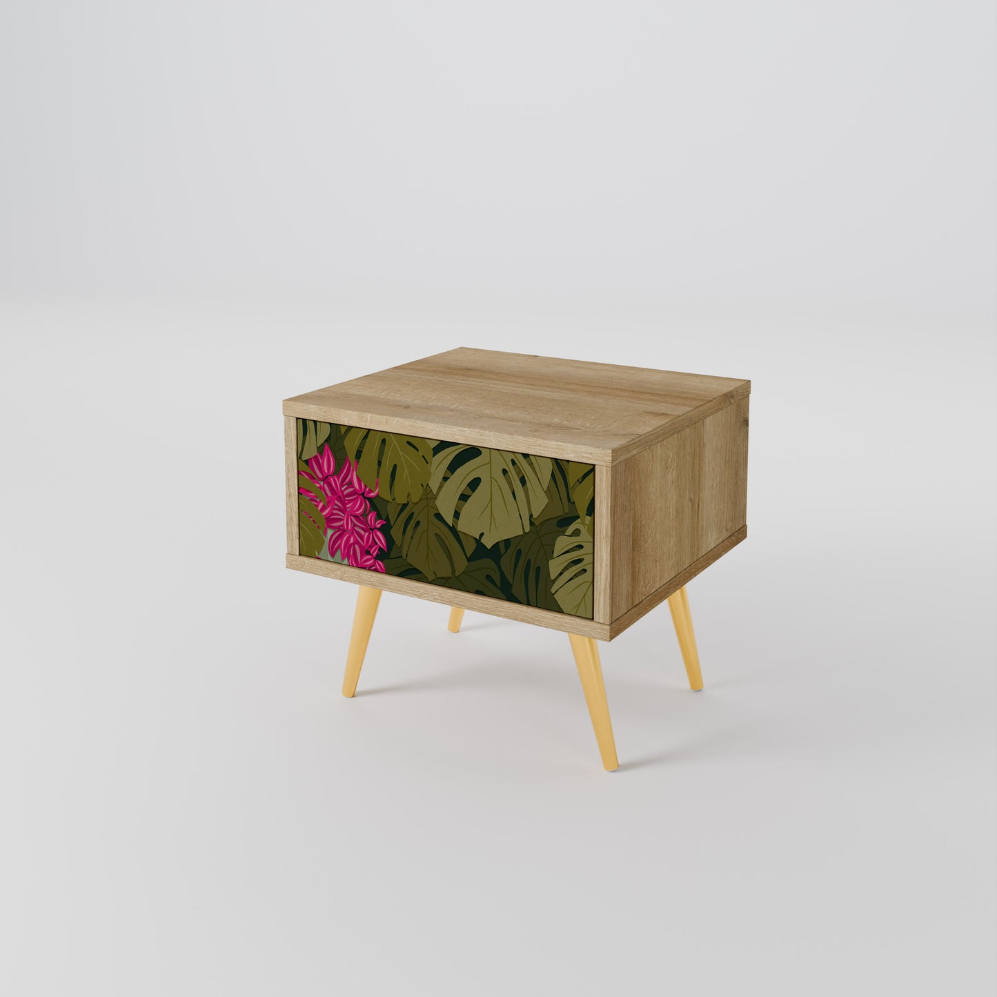 TROPICAL BEAUTY Nattduksbord i ekeffekt