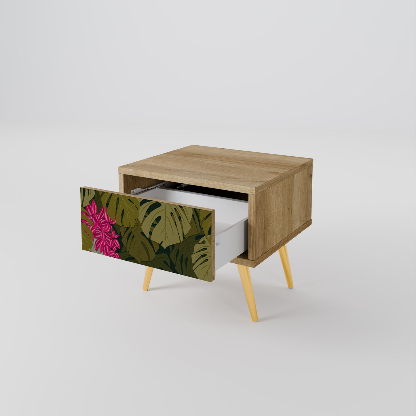 TROPICAL BEAUTY Nattduksbord i ekeffekt