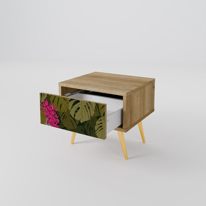 TROPICAL BEAUTY Nattduksbord i ekeffekt