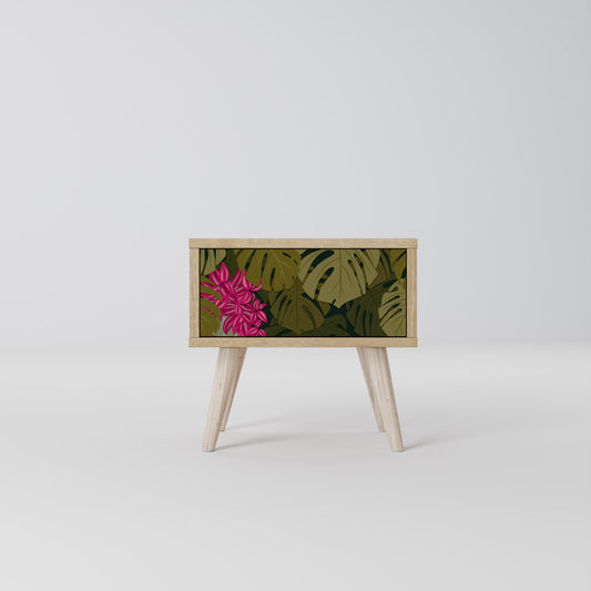 TROPICAL BEAUTY Nightstand in Oak Effect