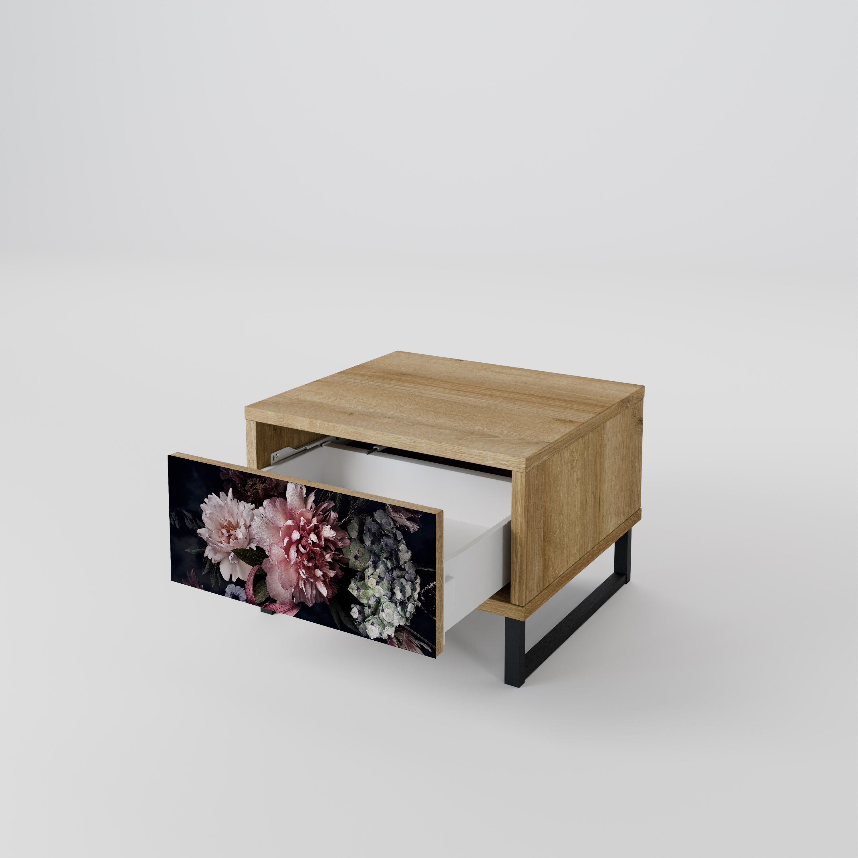 PURE BLOSSOM Nattduksbord i ekeffekt