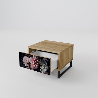 PURE BLOSSOM Nattduksbord i ekeffekt