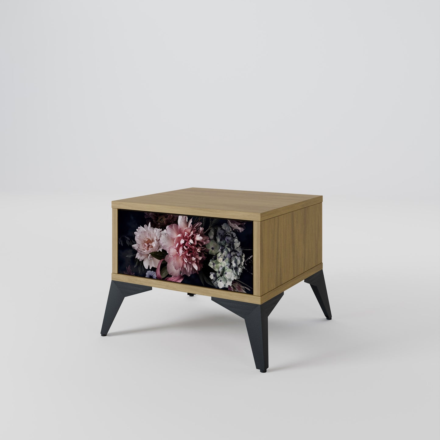 PURE BLOSSOM Nattduksbord i ekeffekt