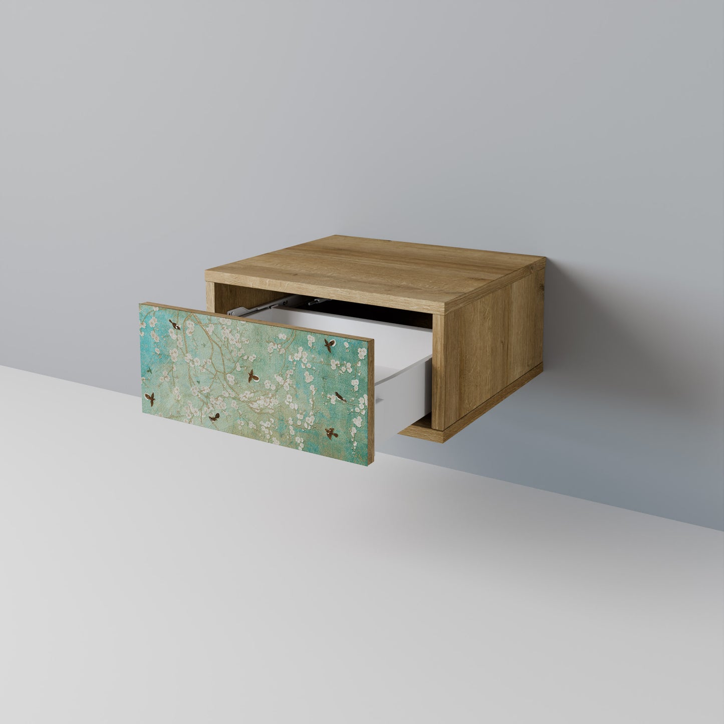 BLOOMING CHARM Nattduksbord i ekeffekt