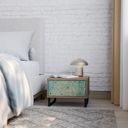 BLOOMING CHARM Nattduksbord i ekeffekt