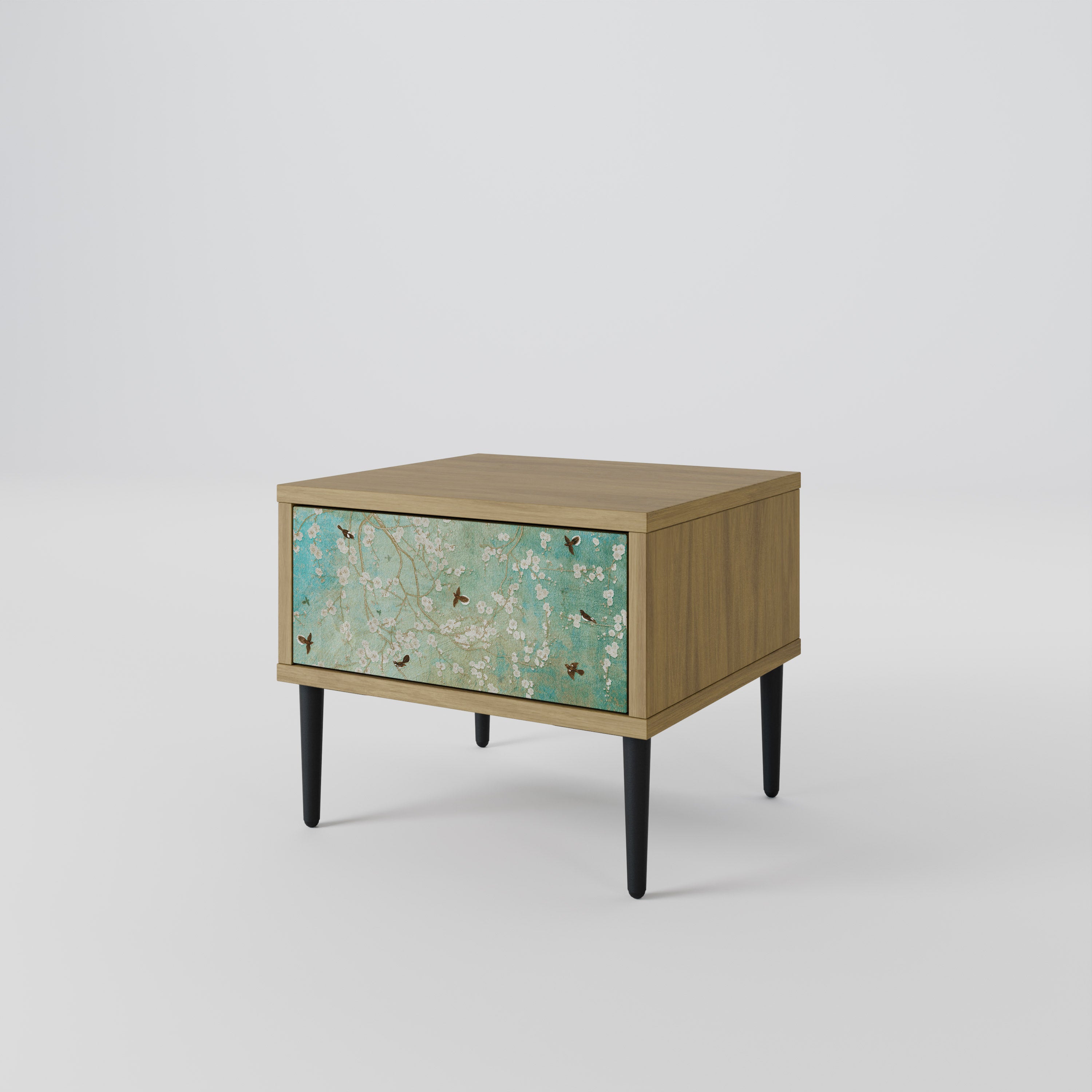 BLOOMING CHARM Nattduksbord i ekeffekt