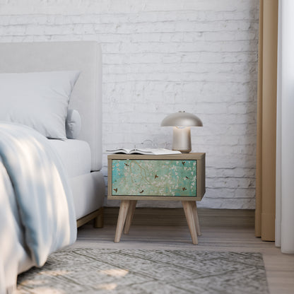 BLOOMING CHARM Nattduksbord i ekeffekt